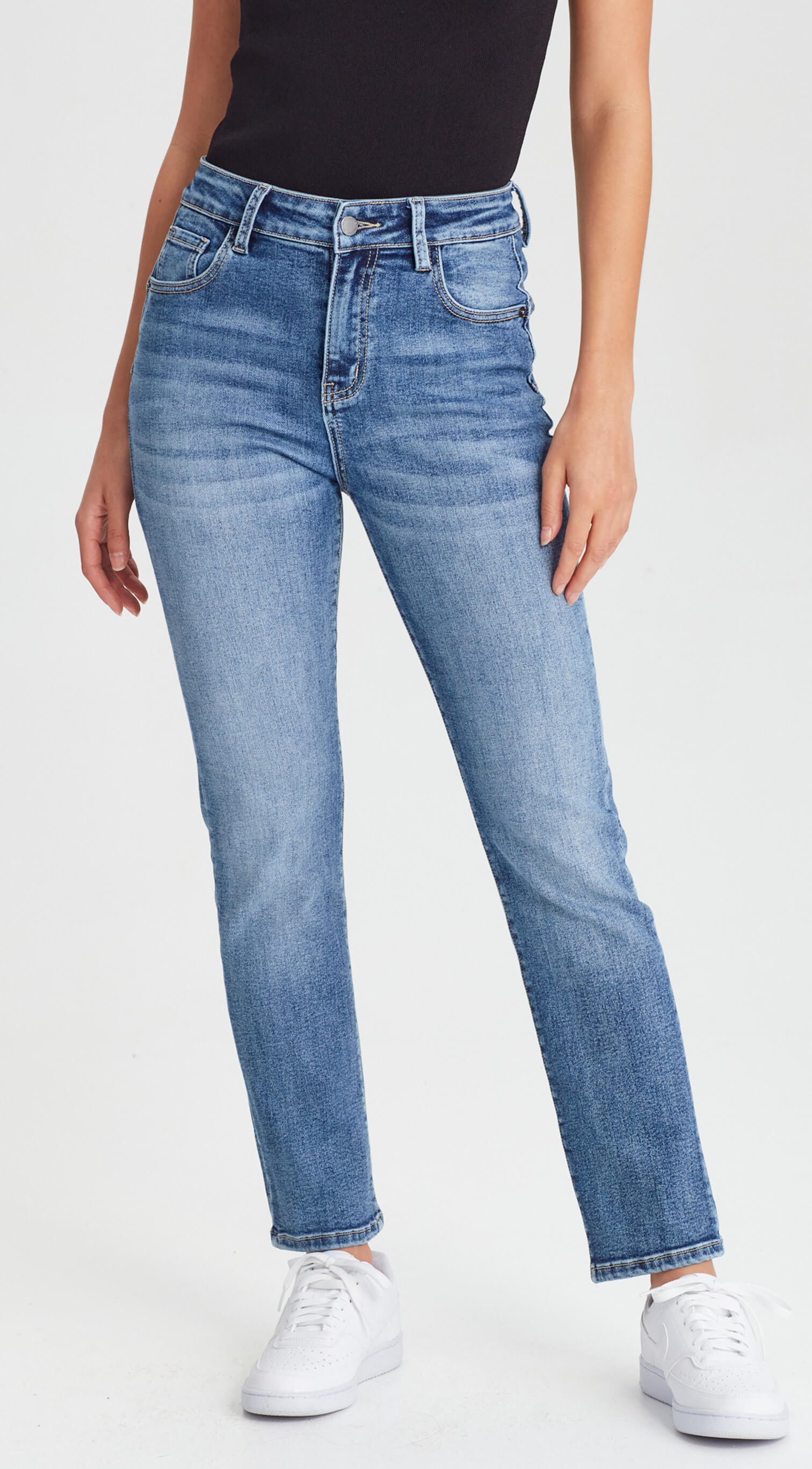 PEACHY Push Up Denim Jean Blue – junkfoodjeans - Main Image